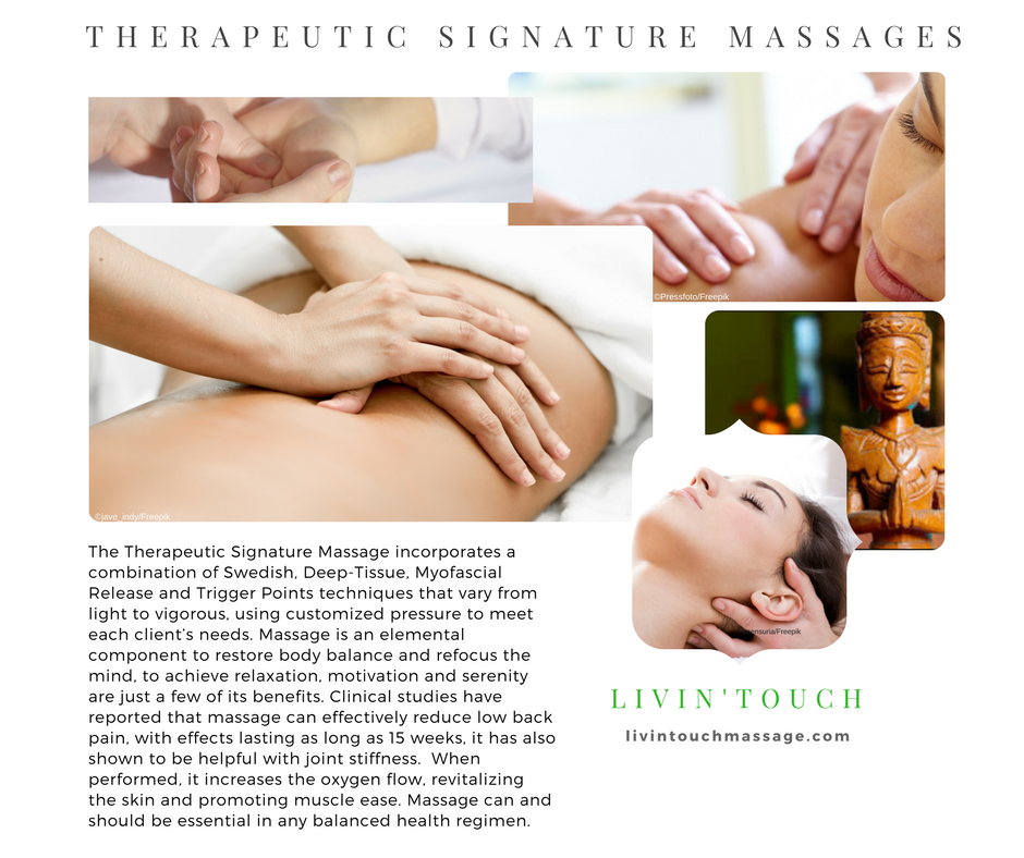Therapeutic signature massages